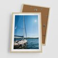 Plakat w ramie 50x70 - Wolność na Horyzoncie - żaglowiec, morze - rama drewno