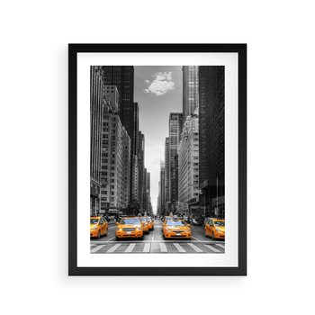 Plakat w ramie 40x50 - Wibracje Nowego Jorku - miasto, Nowy Jork - rama czarna