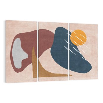 Obraz na płótnie 120x80 - Opowieść szepczących pędzli - abstrakcyjne plamy, kształty