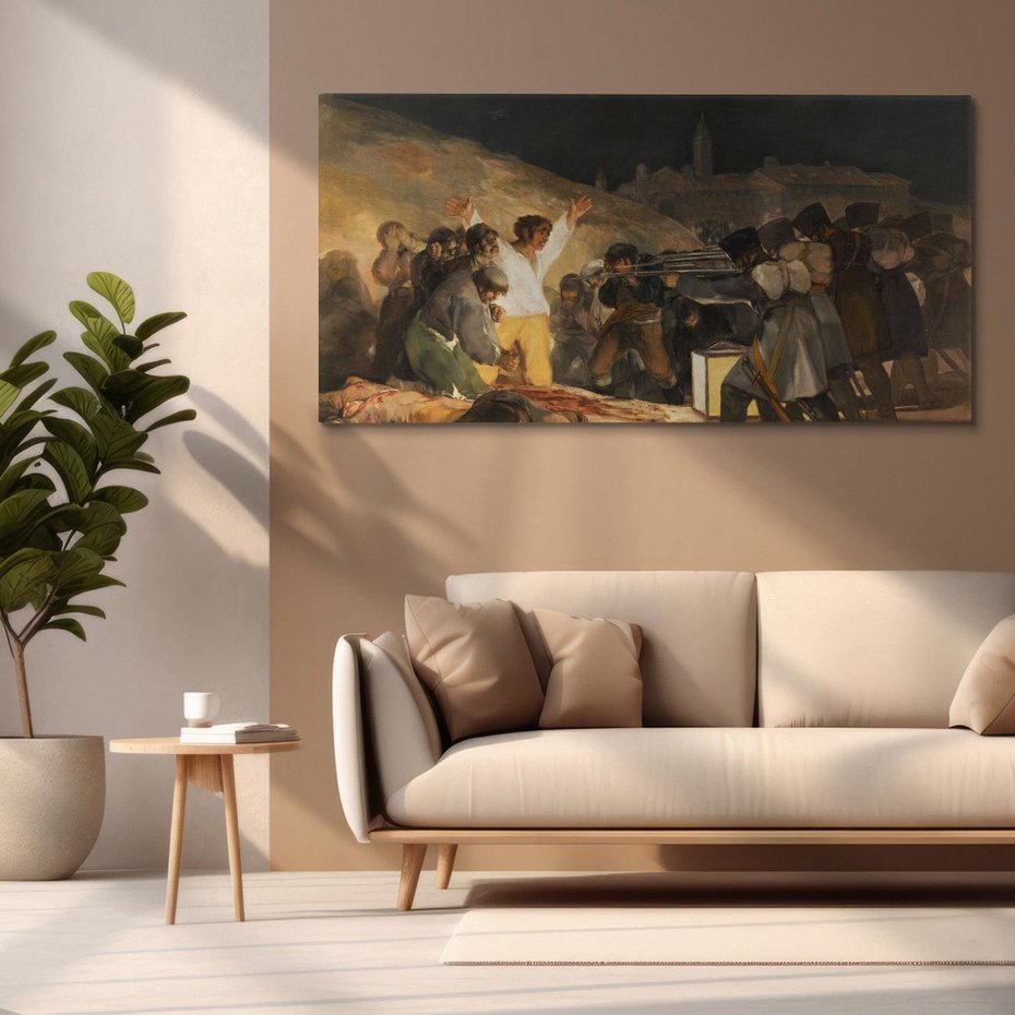 Obraz na płótnie 100x50 - "The Third of May" Francisco Goya - Reprodukcja - reprodukcja, obraz na płótnie