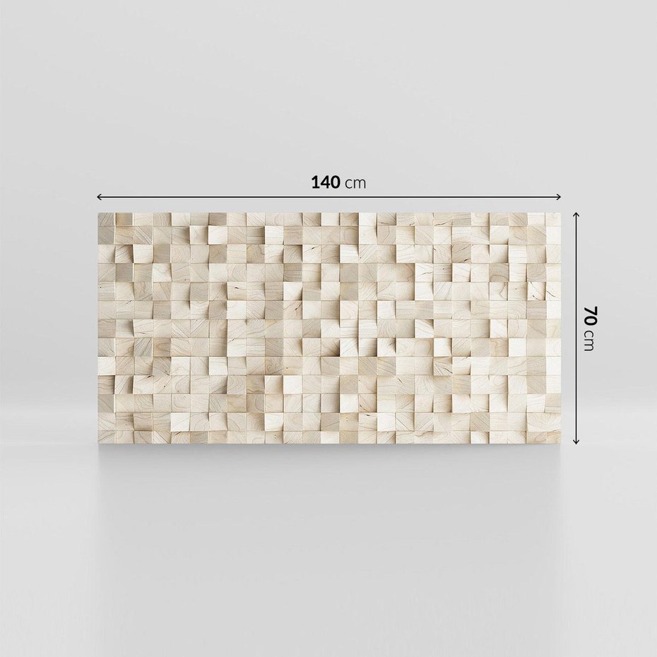 Obraz na płótnie 140x70 - Geometryczne 3D: Abstrakcyjna Harmonia - geometryczne, 3D