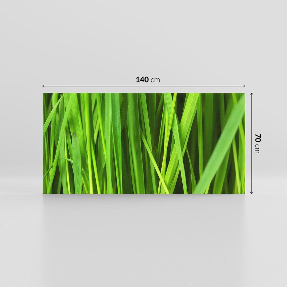 Obraz na płótnie 140x70 - Trawa w abstrakcji: natura przekształcona - trawa, abstrakcja