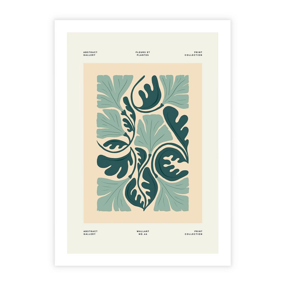 Plakat bez ramy 30x40 - Podróżne Impresje - roślinne motywy, ornamenty