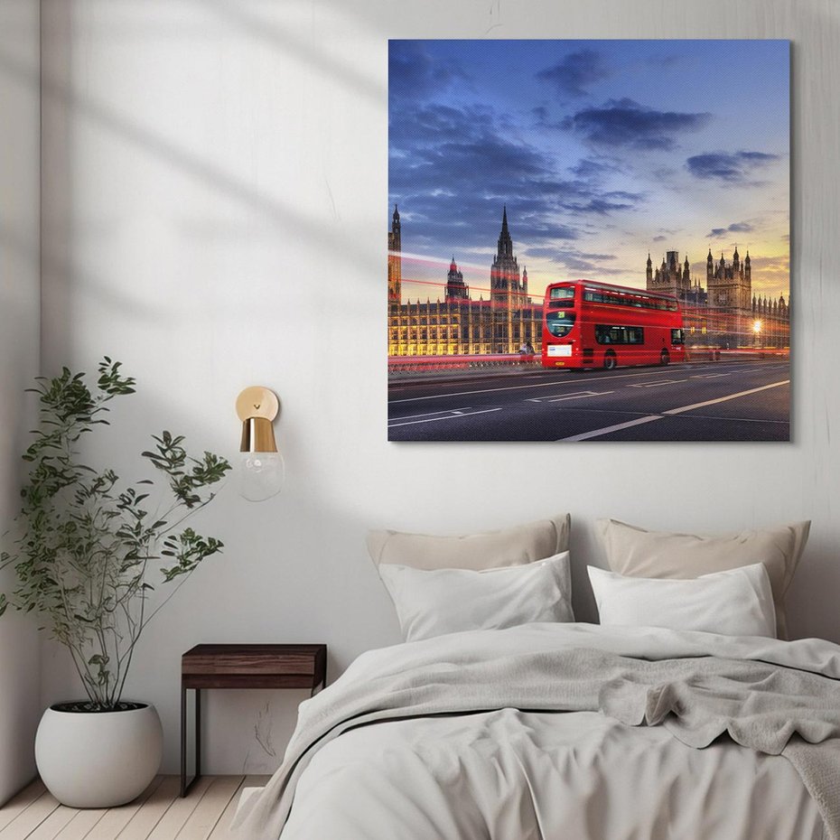 Obraz na płótnie 50x50 - Big Ben - ikona Londynu - Londyn, Big Ben