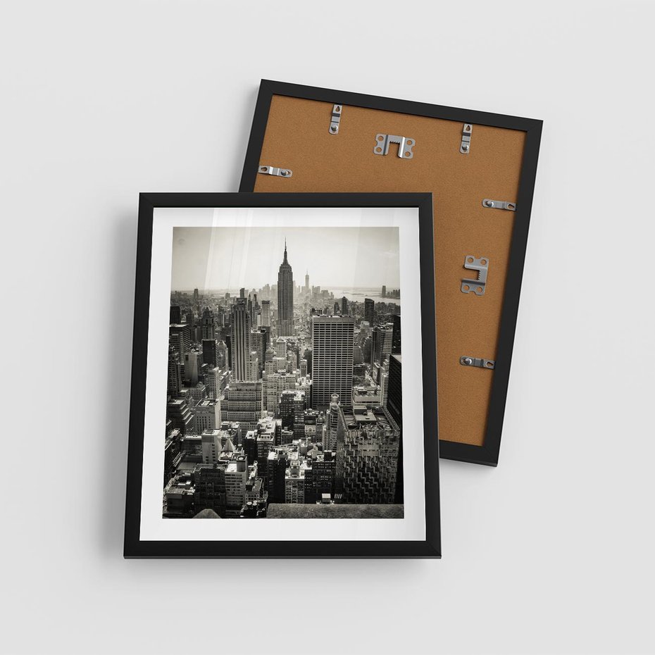 Plakat w ramie 40x50 - Dusza wielkiego miasta - Manhattan, Nowy Jork - rama czarna