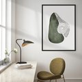 Plakat bez ramy 21x30 - Owocowe Boho Inspiracje - minimalistyczny plakat, gruszka