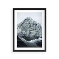 Plakat w ramie 30x40 - Surowość Gór - śnieg, zima w górach - rama czarna