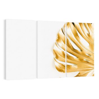 Obraz na płótnie 120x80 - Przyjemność dla Oczu - złote, liście