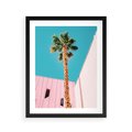 Plakat w ramie 40x50 - Palma w Miami - palma, miami - rama czarna