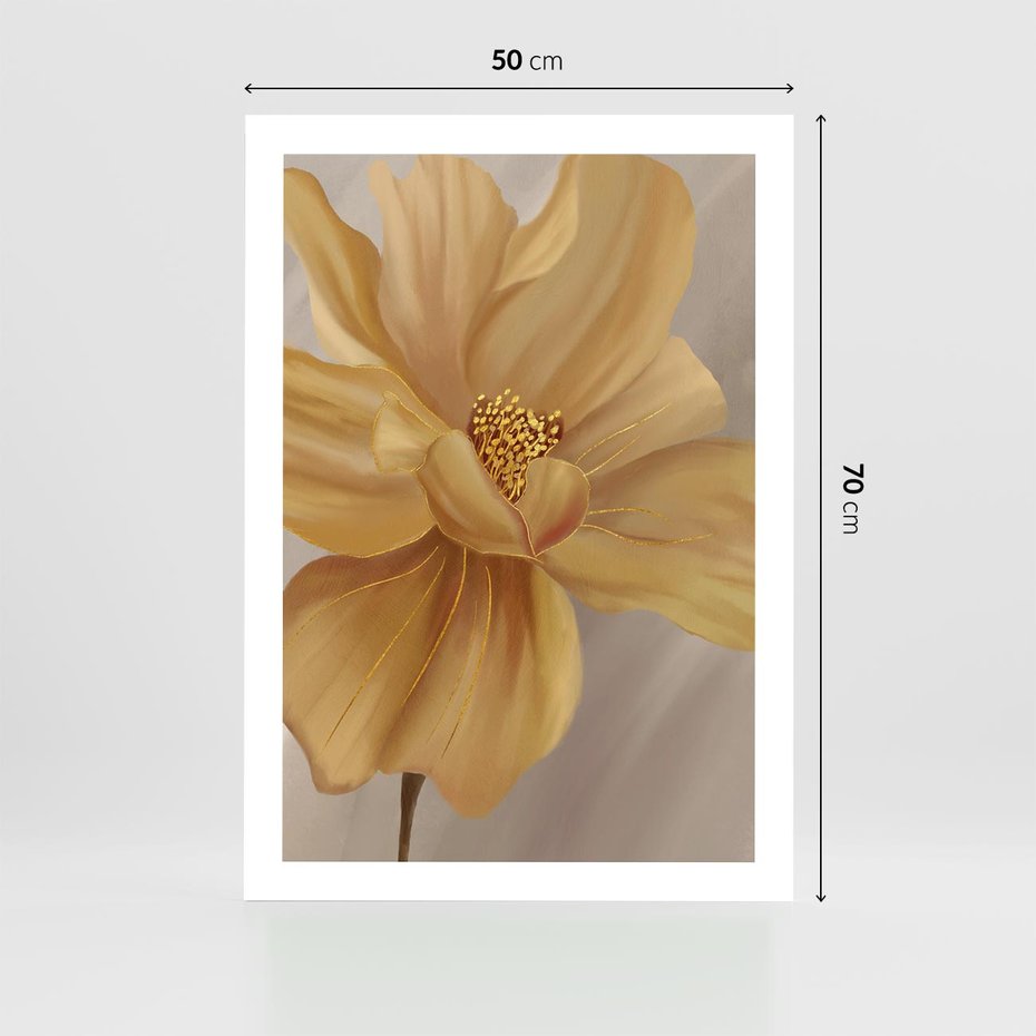 Plakat bez ramy 50x70 - Kwiaty malowane olejem - eksplozja kolorów - kwiaty, malowane