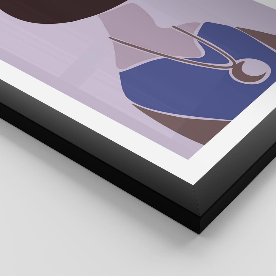 Plakat w ramie 30x40 - Kobieca Esencja - nowoczesny plakat, modern art - rama czarna