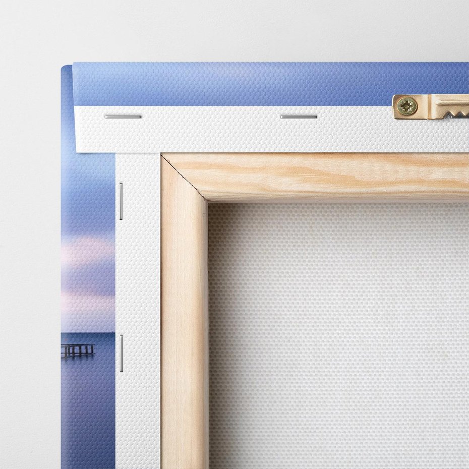 Obraz na płótnie 120x80 - Romantyczne molo nad morzem - molo, morze