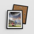 Plakat w ramie 40x50 - Ekscytacja Sportowego Świata - gol, mecz - rama czarna