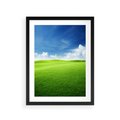 Plakat w ramie 30x40 - Łąka pod Niebem - łąka, niebo - rama czarna