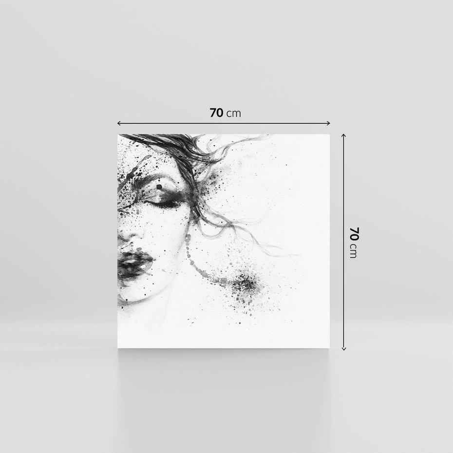 Obraz na płótnie 70x70 - Eksplozja Kolorów - akwarela, abstrakcja