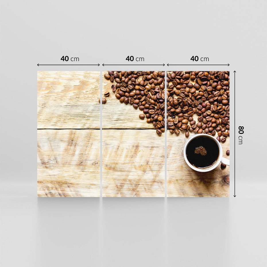 Obraz na płótnie 120x80 - Chwila przy filiżance kawy - kawa, filiżanka