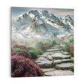 Obraz na płótnie 30x30 - Góry, Ścieżka, Kwiaty - Spacer wśród Przyrody - góry, ścieżka