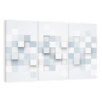 Obraz na płótnie 120x80 - Trójwymiarowe formy geometryczne - geometria, 3D