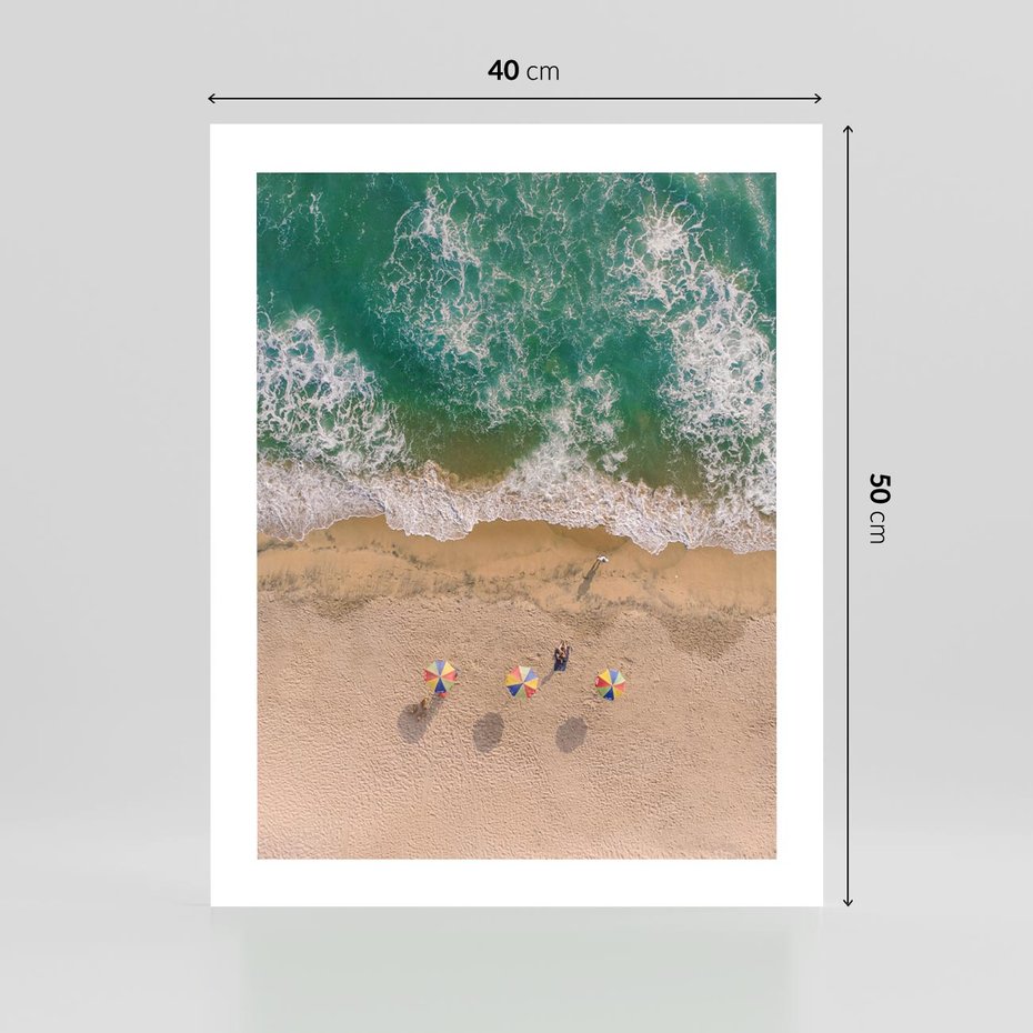 Plakat bez ramy 40x50 - Letnie Wakacje na Horyzoncie - plaża, morze