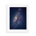 Plakat w ramie 40x50 - Wśród Gwiazd - rozgwieżdzone niebo, droga mleczna - rama biała