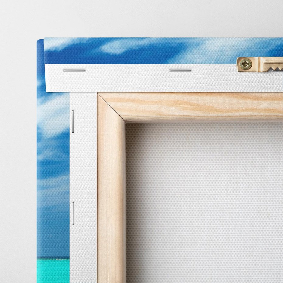 Obraz na płótnie 120x40 - Magia tropikalnego molo - tropiki, ocean