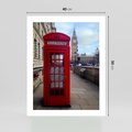 Plakat bez ramy 40x50 - Londyńska budka telefoniczna - budka, telefoniczna