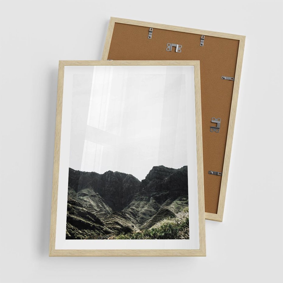 Plakat w ramie 50x70 - Górska Potęga - górski krajobraz, góry - rama drewno