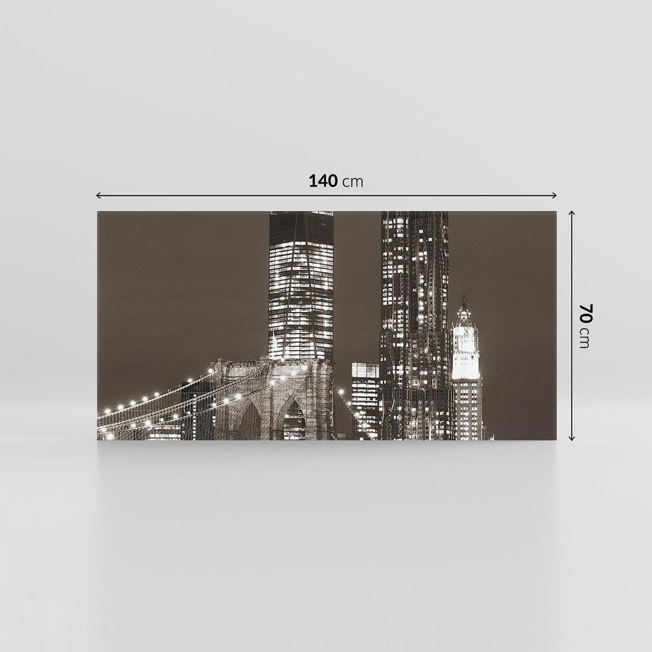 Obraz na płótnie 140x70 - Magia miasta nocą - miasto, noc