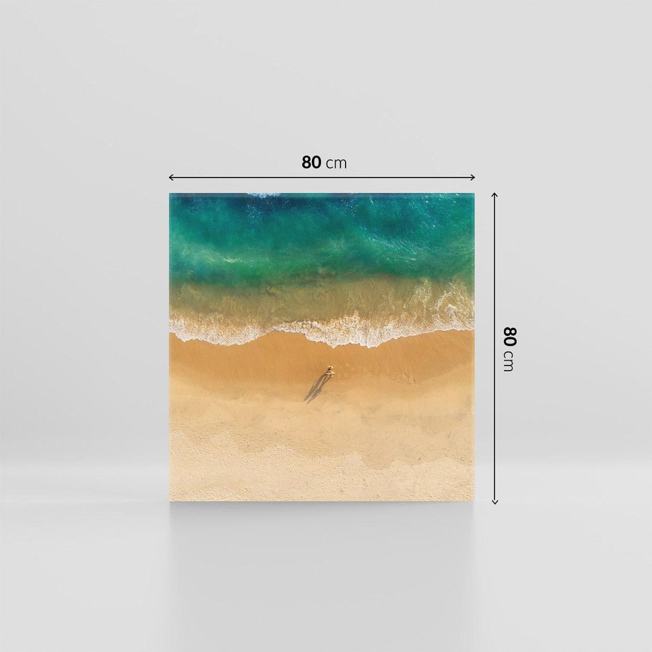Obraz na płótnie 80x80 - Oaza Relaksu - plaża, morze