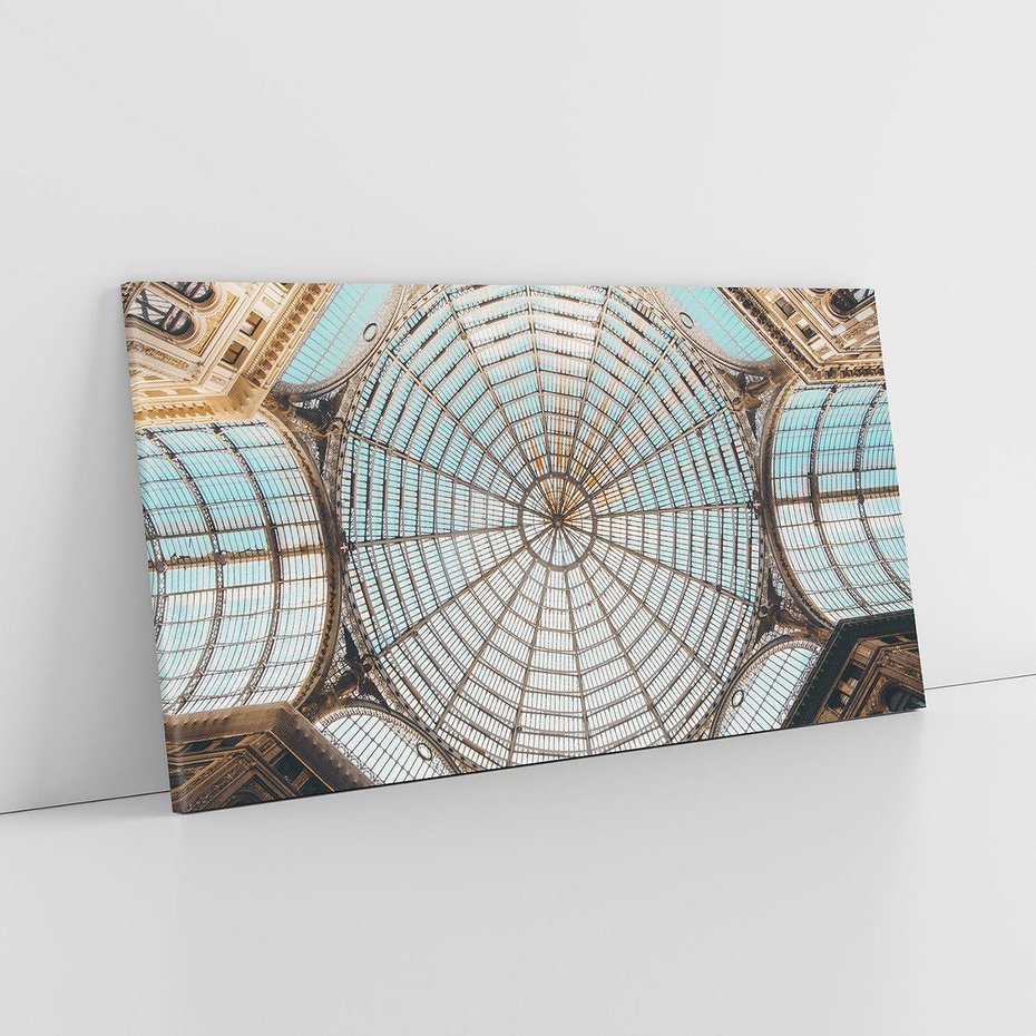 Obraz na płótnie 120x60 - Magia Sklepienia - sklepienie, szklany dach