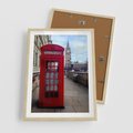 Plakat w ramie 50x70 - Londyńska budka telefoniczna - budka, telefoniczna - rama drewno