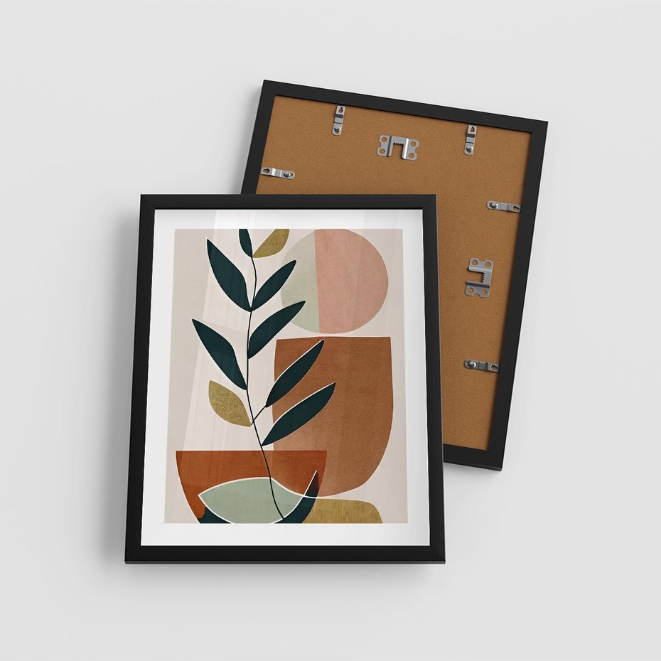 Plakat w ramie 40x50 - Boho Taniec Stylu - boho obraz, abstrakcja - rama czarna