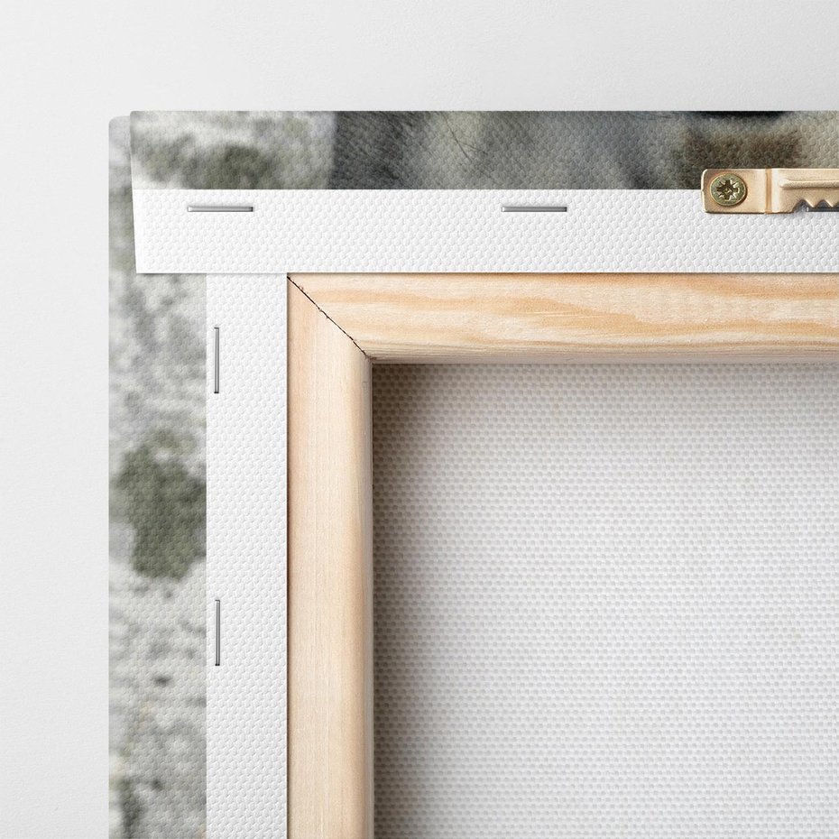 Obraz na płótnie 50x70 - Wilk w Zimowym Lesie - wilk, las