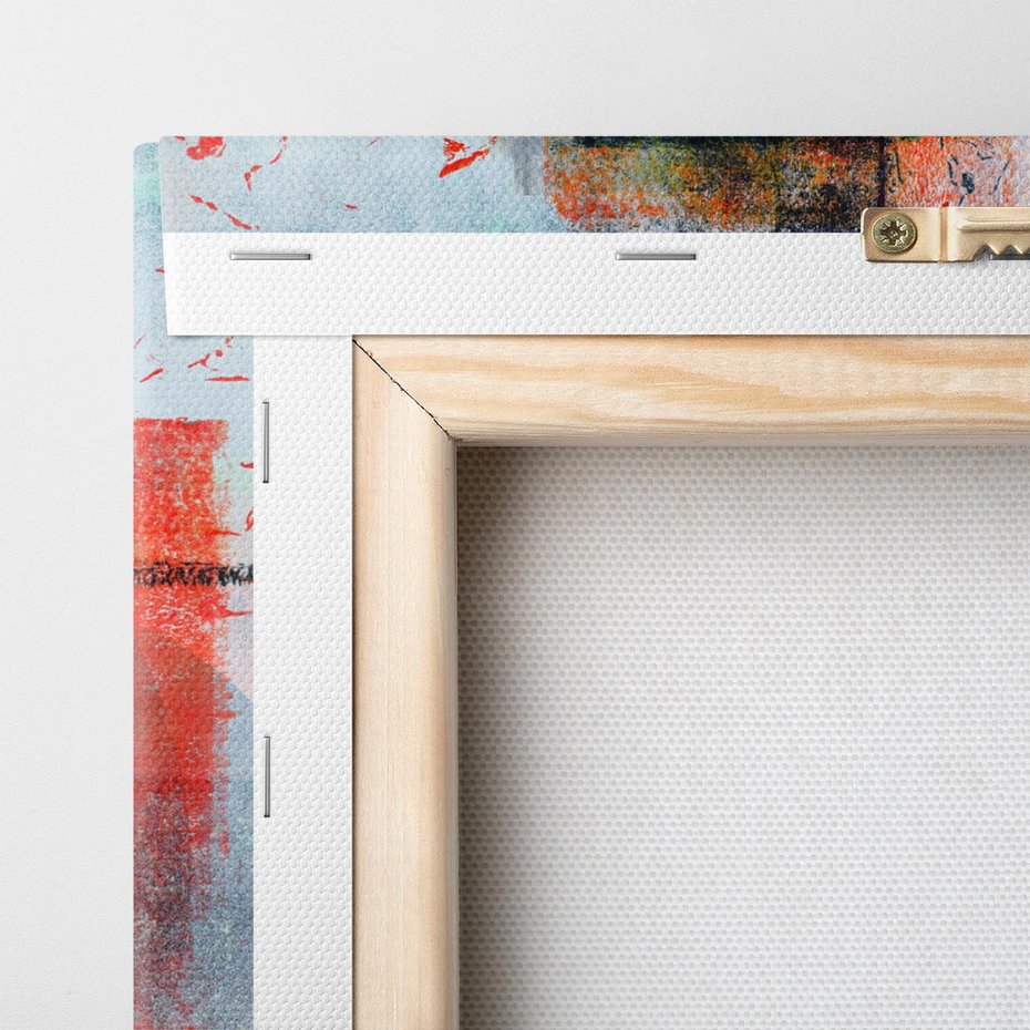 Obraz na płótnie 30x30 - Burza Emocji - wyrazista abstrakcyjna sztuka, dramatyzm