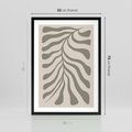 Plakat w ramie 50x70 - Zaklęte Kształty - nowoczesna sztuka, plakat modern - rama czarna