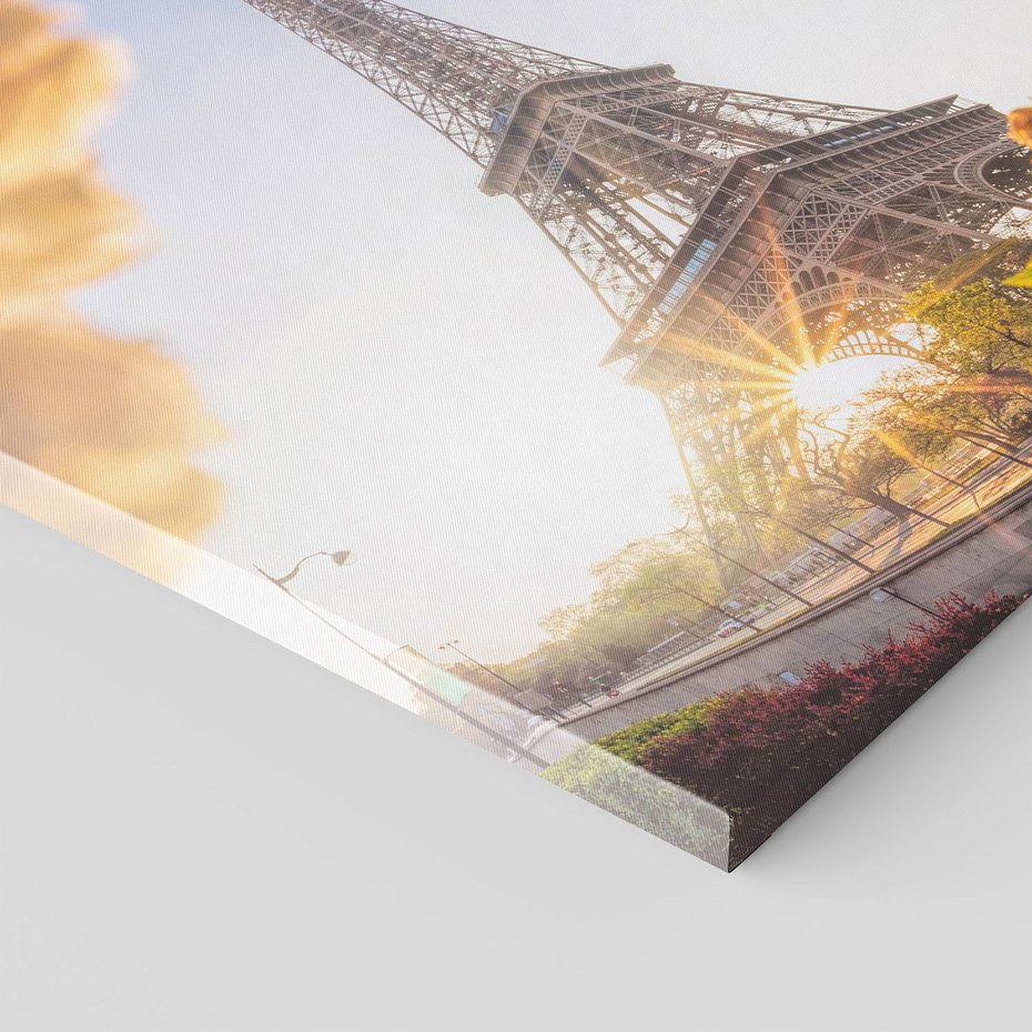 Obraz na płótnie 60x60 - Ikona Paryża - Wieża, Eiffla