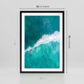 Plakat w ramie 50x70 - Siła i Spokój - morze, ocean - rama czarna