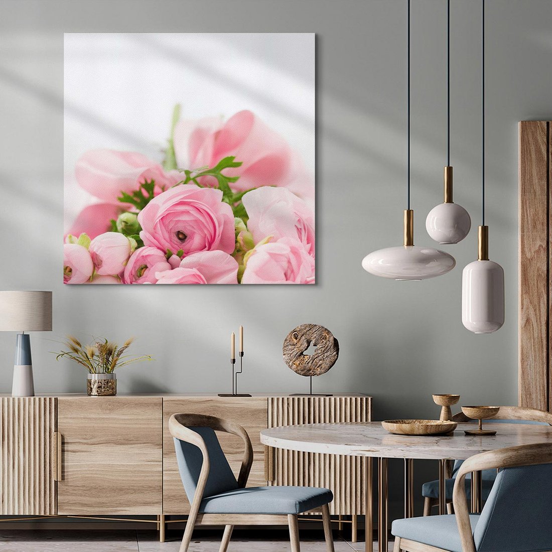 Obraz na płótnie 70x70 - Bukiet Róż - róże, bukiet