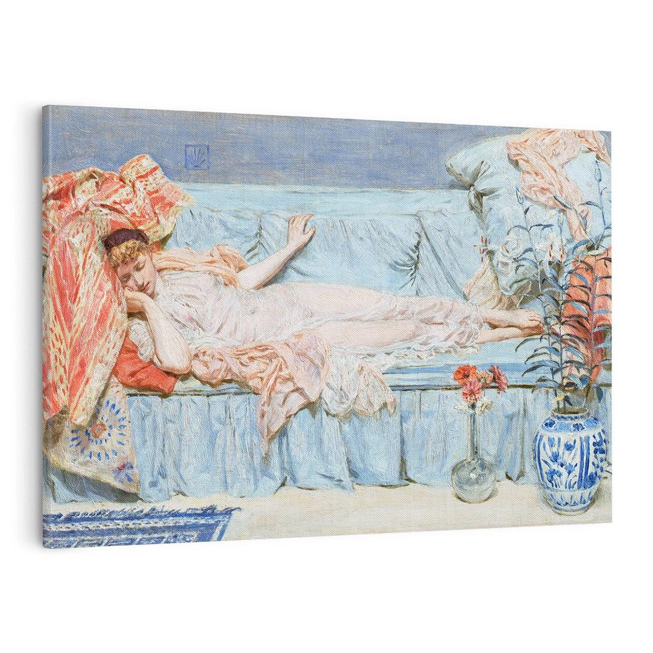 Obraz na płótnie 70x50 - "Lilie" (1866) Albert Joseph Moore - reprodukcja, obraz na płótnie