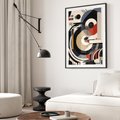 Plakat bez ramy 21x30 - Wibracje Marzeń - abstrakcyjny obraz, geometryczne koła