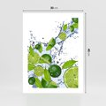 Plakat bez ramy 30x40 - Cytrusowa Świeżość - limonki, cytryny