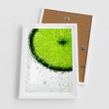 Plakat w ramie 50x70 - Świeżość i kwasowość limonki - limnka, owoce - rama biała