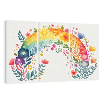 Obraz na płótnie 120x80 - Świat Kolorów - obraz pokój dziecka, dziewczynki