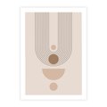 Plakat bez ramy 21x30 - Strukturalne Kształty Postępu - boho plakat, minimalizm