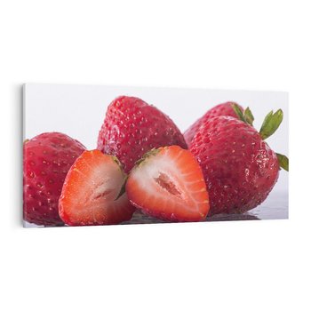 Obraz na płótnie 100x50 - Truskawki Słodki Raj - truskawki, owoce