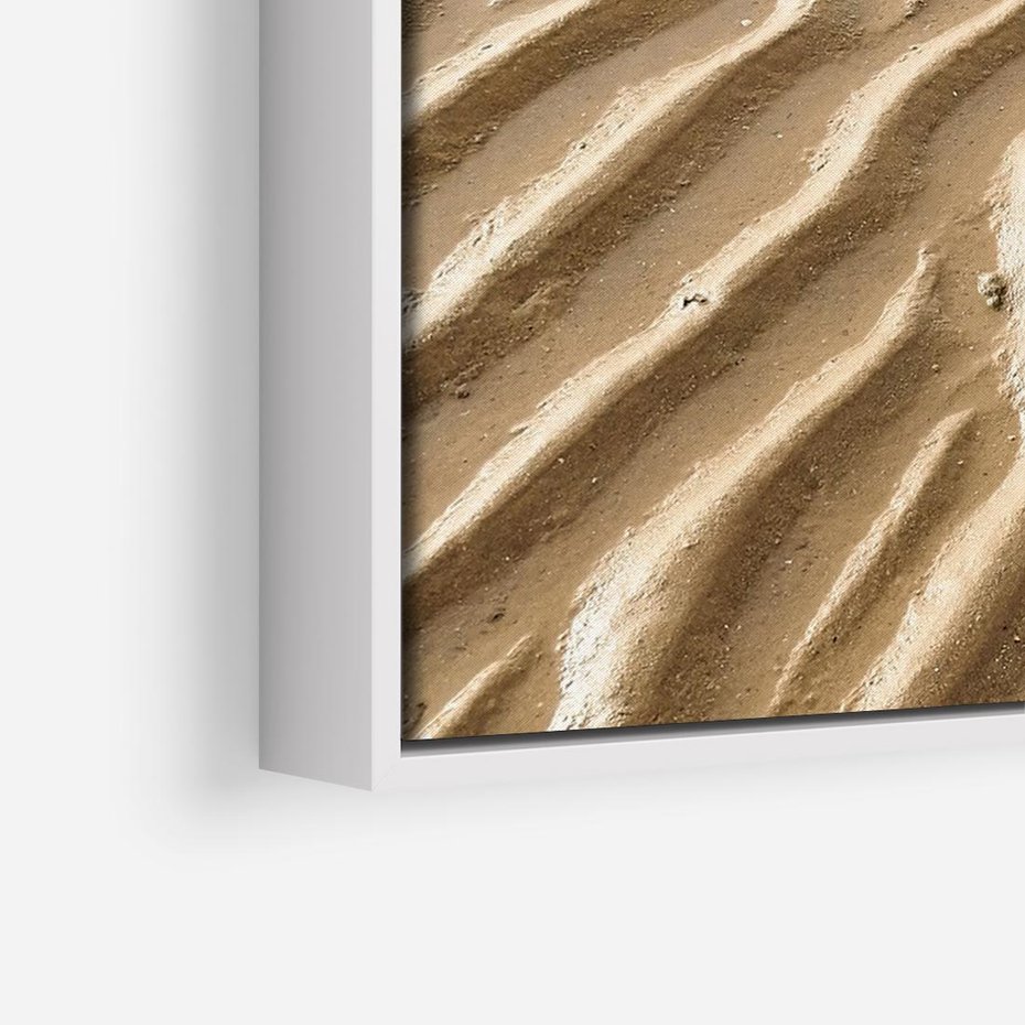 Obraz w ramie 120x80 - Piasek i Nieskończoność - pustynia, piasek - rama biała