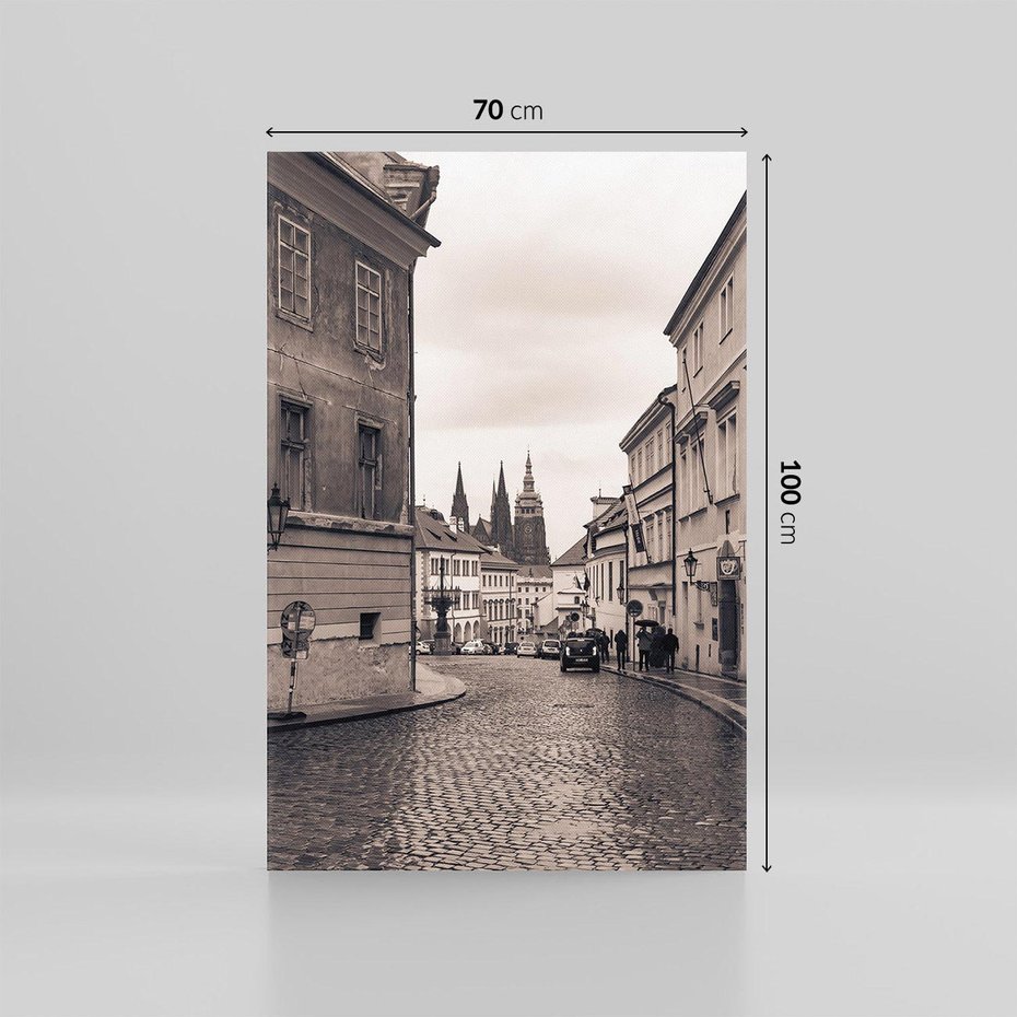 Obraz na płótnie 70x100 - Przygoda Na Horyzoncie - uliczka, perspektywa