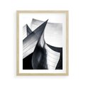 Plakat w ramie 40x50 - Miasto Współczesności - architektura, nowoczesne budynki - rama drewno