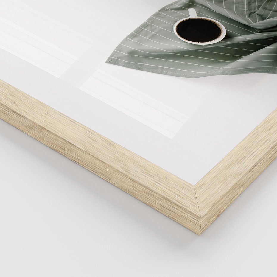 Zestaw obrazy w ramie 50x70 galeria - Kawa, typografia, do, kuchni - rama drewno