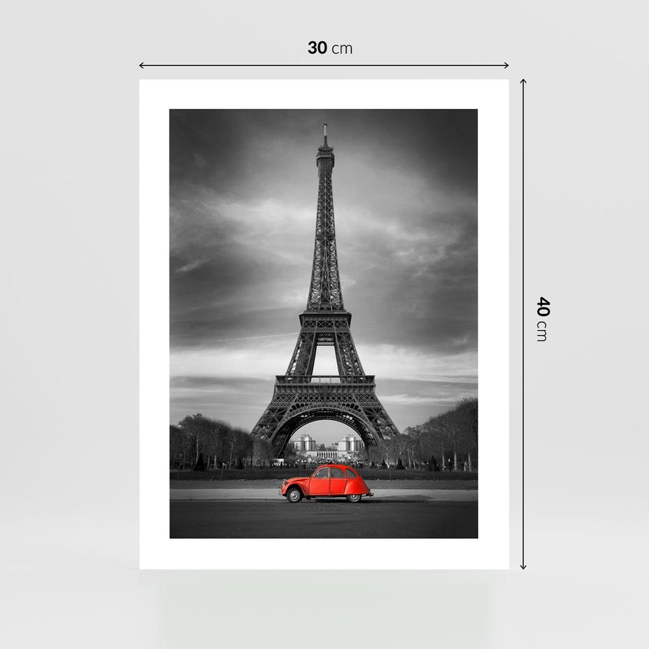 Plakat bez ramy 30x40 - Elegancja Wieży - wieża, Eiffla